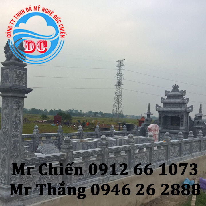 Mẫu lan can đá cho khu lăng mộ đẹp LCĐC002