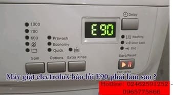 Nguyên nhân máy giặt electrolux báo lỗi e90