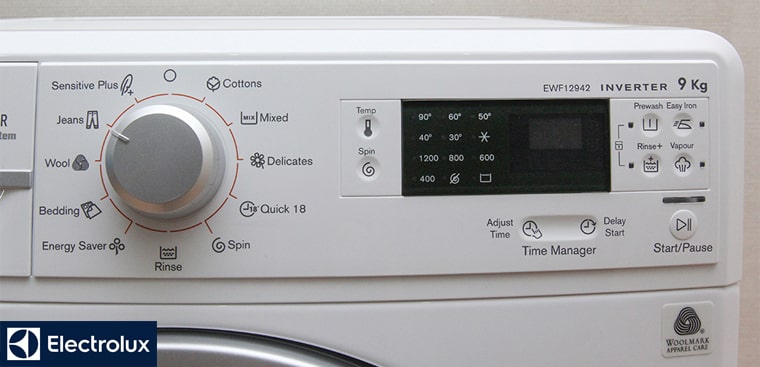 Máy giặt electrolux mất nguồn, ấn phím start nhưng không giặt