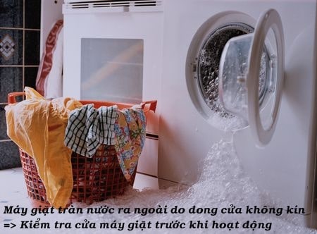 Máy giặt xả nước kéo dài rồi lại cấp nước lại